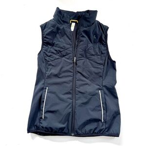 Lole Size M Womens Black Athletic Full Zip w/Pockets Performance Vest Pockets